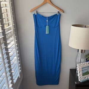 NWT Shore Selena Strapless‎ Royal Blue Tube Dress